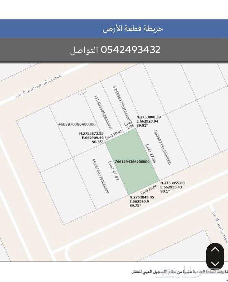 I رض للبيع في العارض تحاري سكني 432م64562109417986110