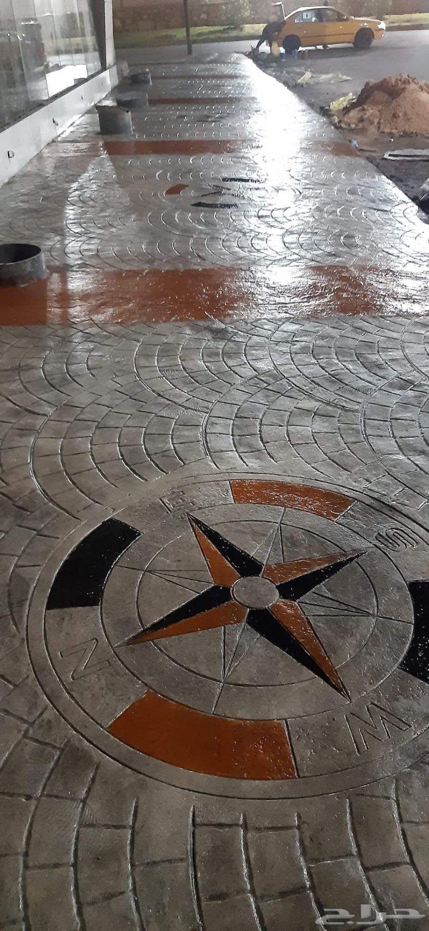 الخرسانة مطبوعة صبة مروخة ايبوكسي64534520945923112