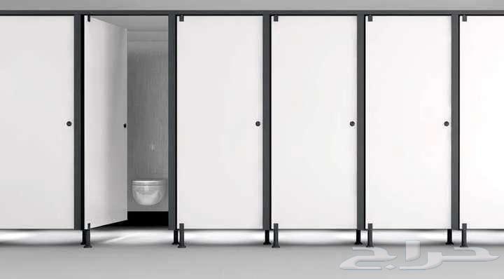 HPL and Corian Bathroom Sinks, Partitions, and Lockers64582373056003110